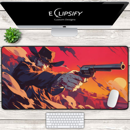 Reckless Outlaw: Cowboy Gaming Mouse Pad