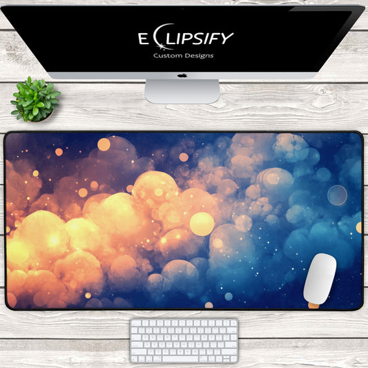 Soft Skies: Blue Clouds Gaming Mouse Pad