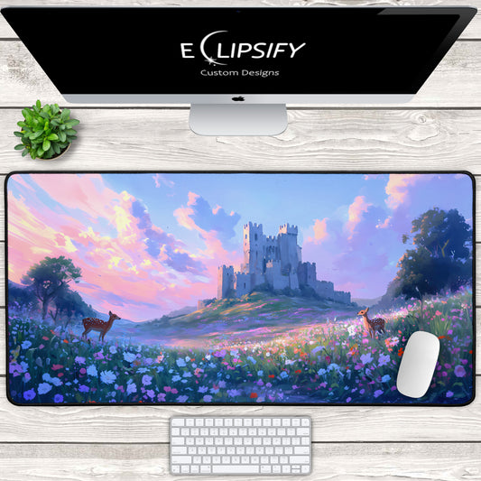 Wildflower Watcher: Deer Wildflower Gaming Mouse Pad