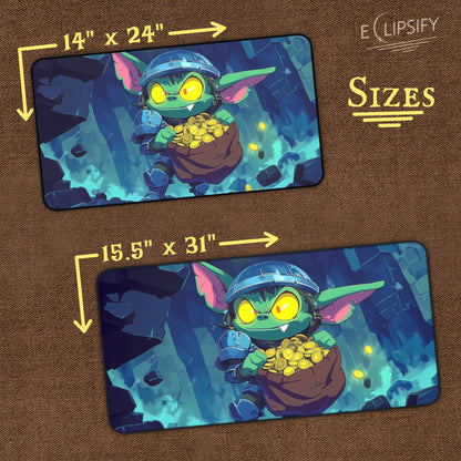 Loot And Scoot: Goblin Stealing Gold TCG Playmat