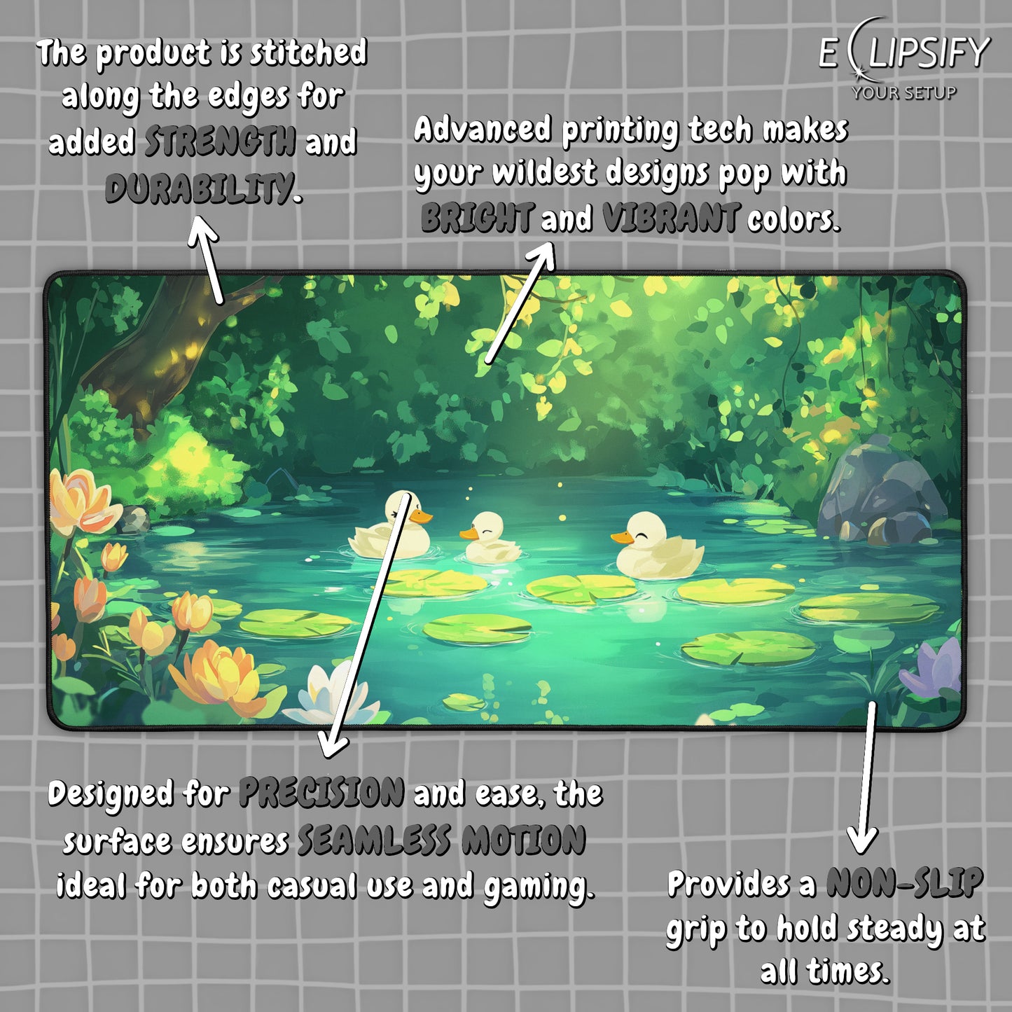 Quack Quack: Duck Pond Mouse Pad
