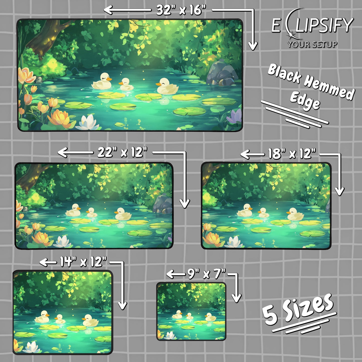 Quack Quack: Duck Pond Mouse Pad