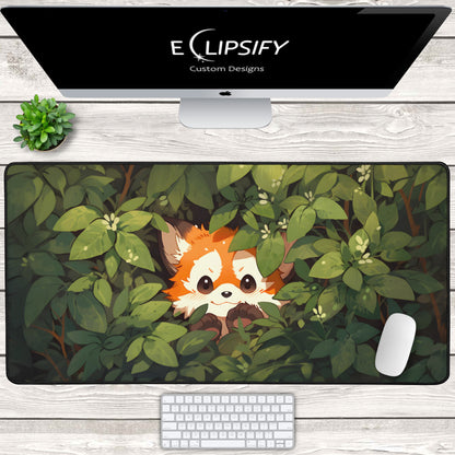 Bush Panda: Cute Red Panda Gaming Mouse Pad