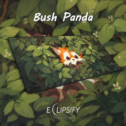 Bush Panda: Cute Red Panda Gaming Mouse Pad
