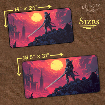 Blade Of The Night: Fantasy Dark Elf TCG Playmat
