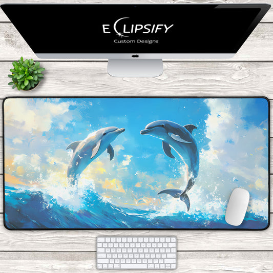 Ocean Dance: Dolphins Mouse Pad