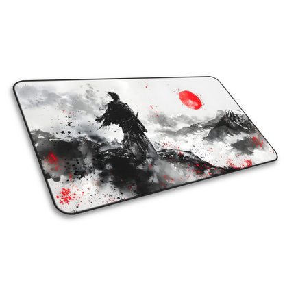 The Samurai Path: Japanese Samurai Ink Gaming Mouse Pad