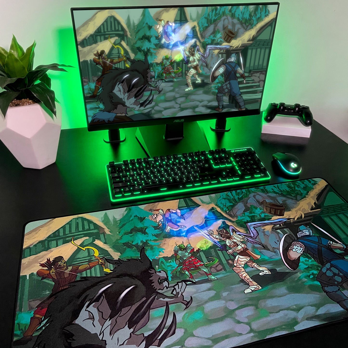 DunderHeads "The Four Hunters" Content Creator Collaboration Gaming Mouse Pad