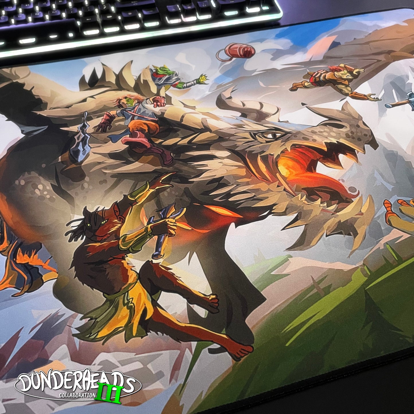 DunderHeads "The Last Manhunt" Content Creator Collaboration Gaming Mouse Pad