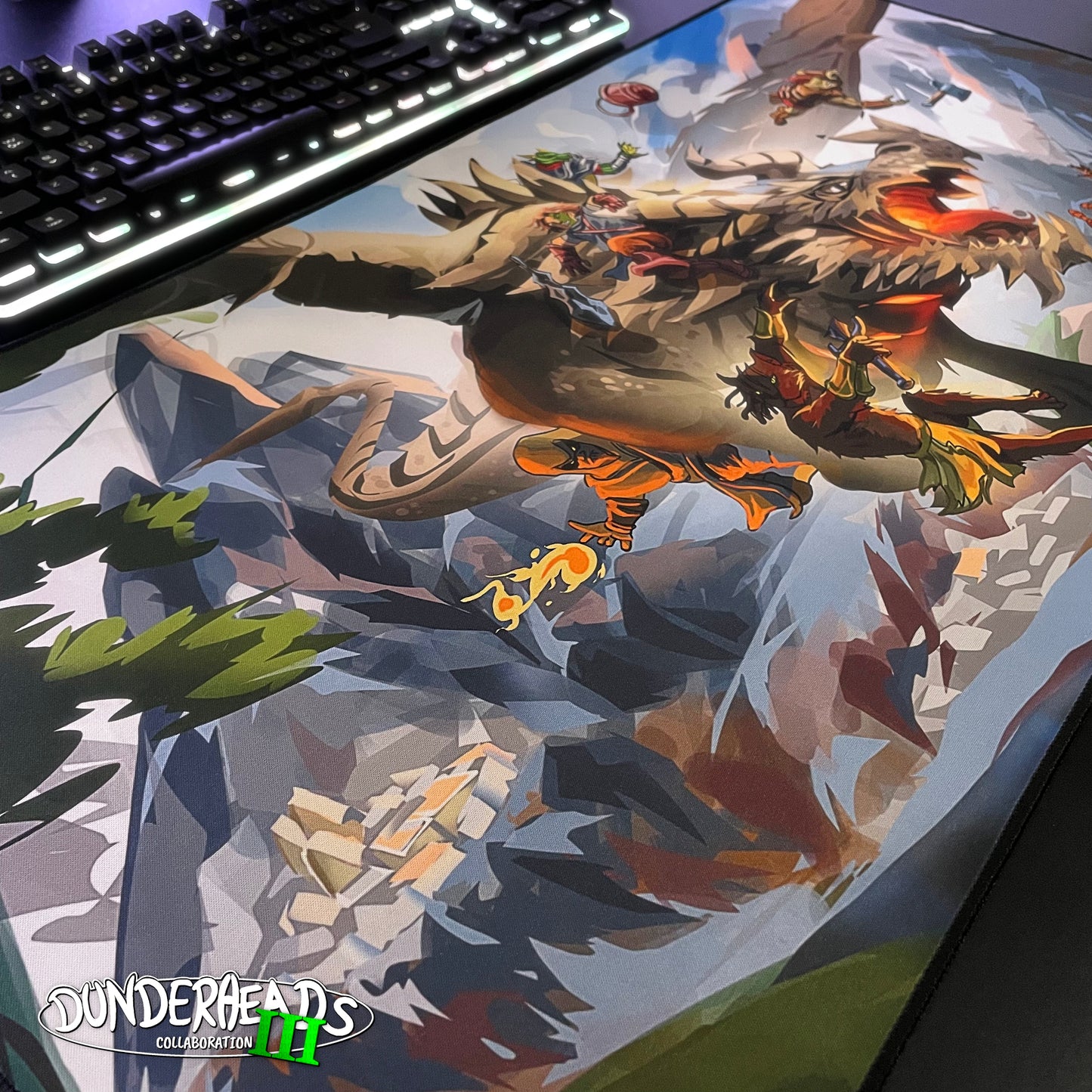 DunderHeads "The Last Manhunt" Content Creator Collaboration Gaming Mouse Pad