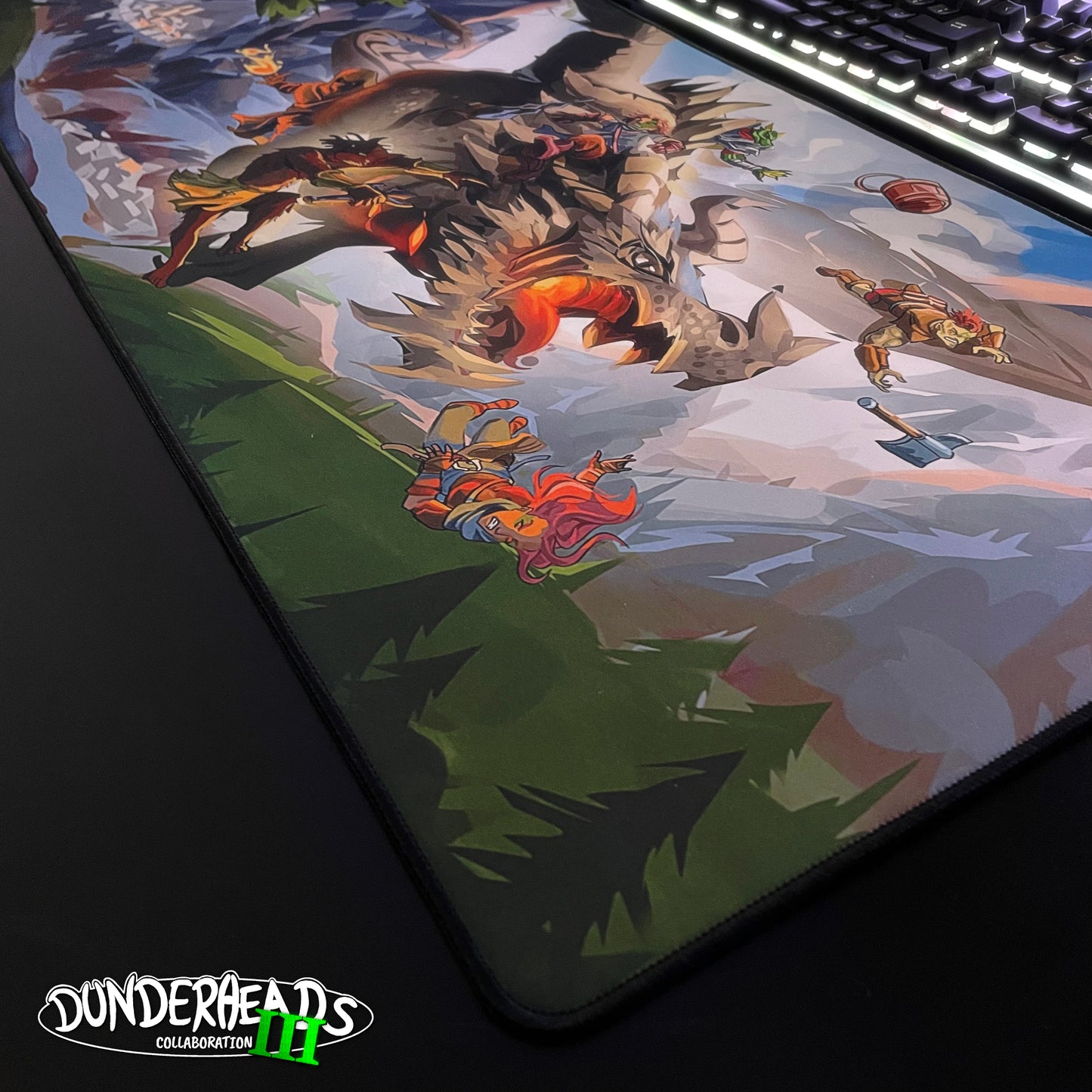 DunderHeads "The Last Manhunt" Content Creator Collaboration Gaming Mouse Pad