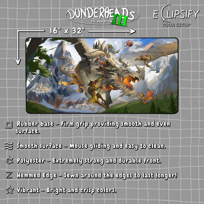 DunderHeads "The Last Manhunt" Content Creator Collaboration Gaming Mouse Pad
