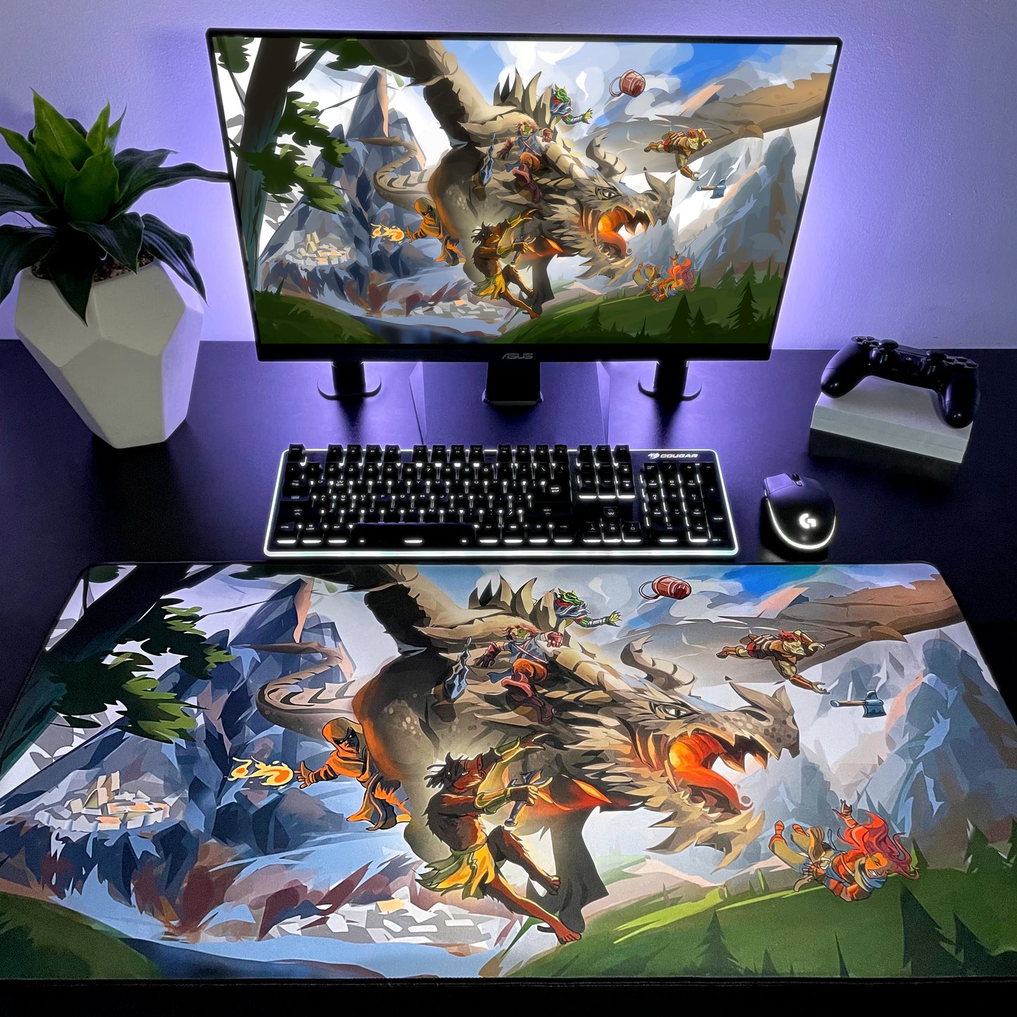 DunderHeads "The Last Manhunt" Content Creator Collaboration Gaming Mouse Pad