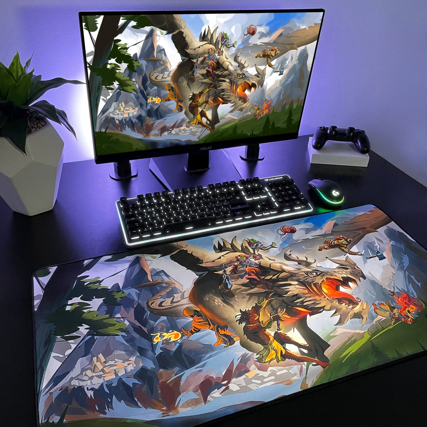 DunderHeads "The Last Manhunt" Content Creator Collaboration Gaming Mouse Pad