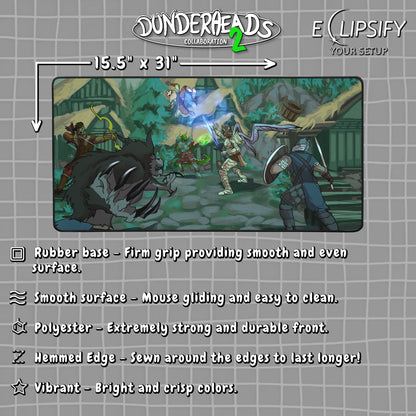 DunderHeads "The Four Hunters" Content Creator Collaboration Gaming Mouse Pad