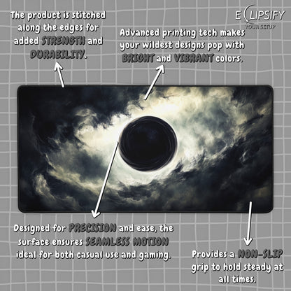 Lunar Eclipse: Moon Gaming Mouse Pad