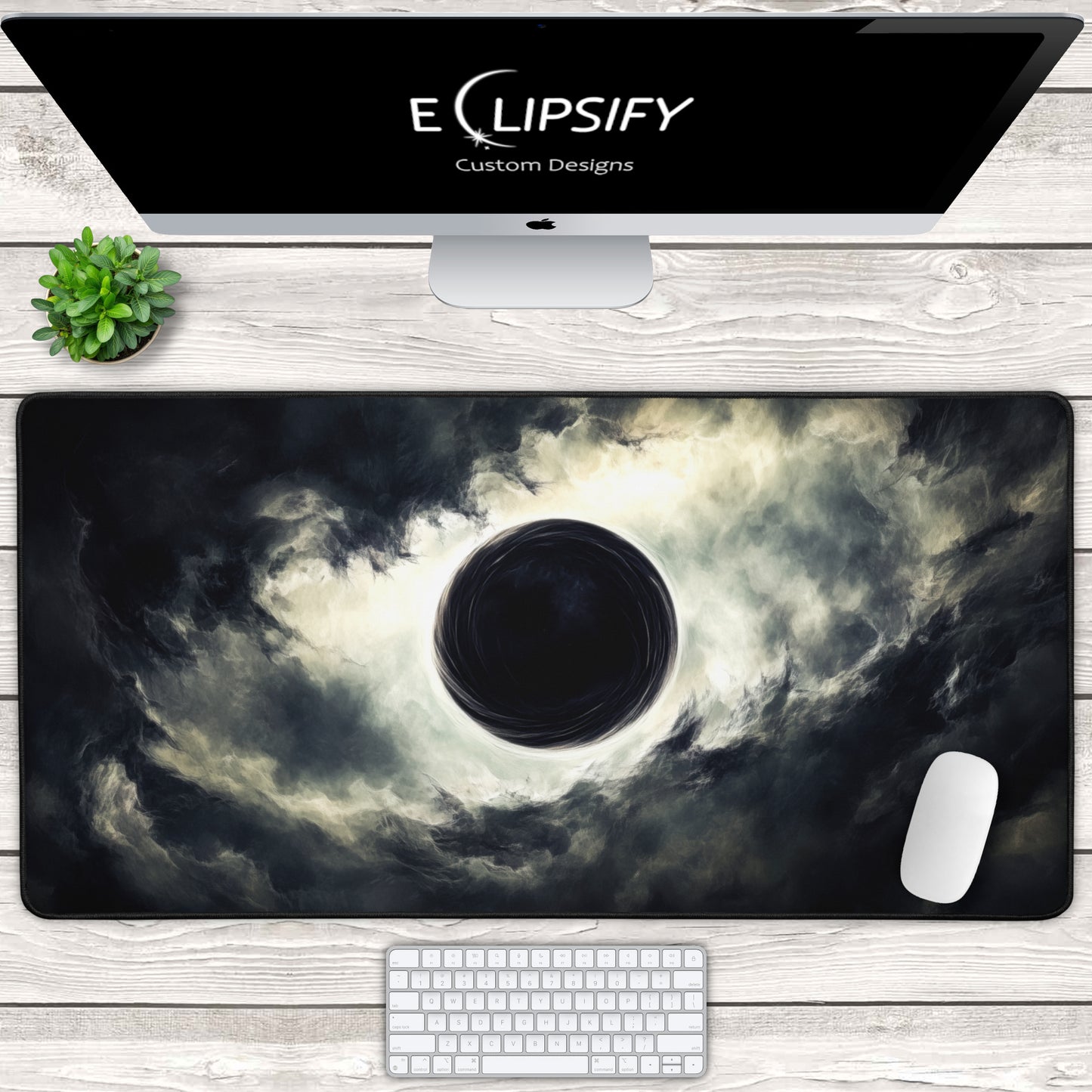 Lunar Eclipse: Moon Gaming Mouse Pad