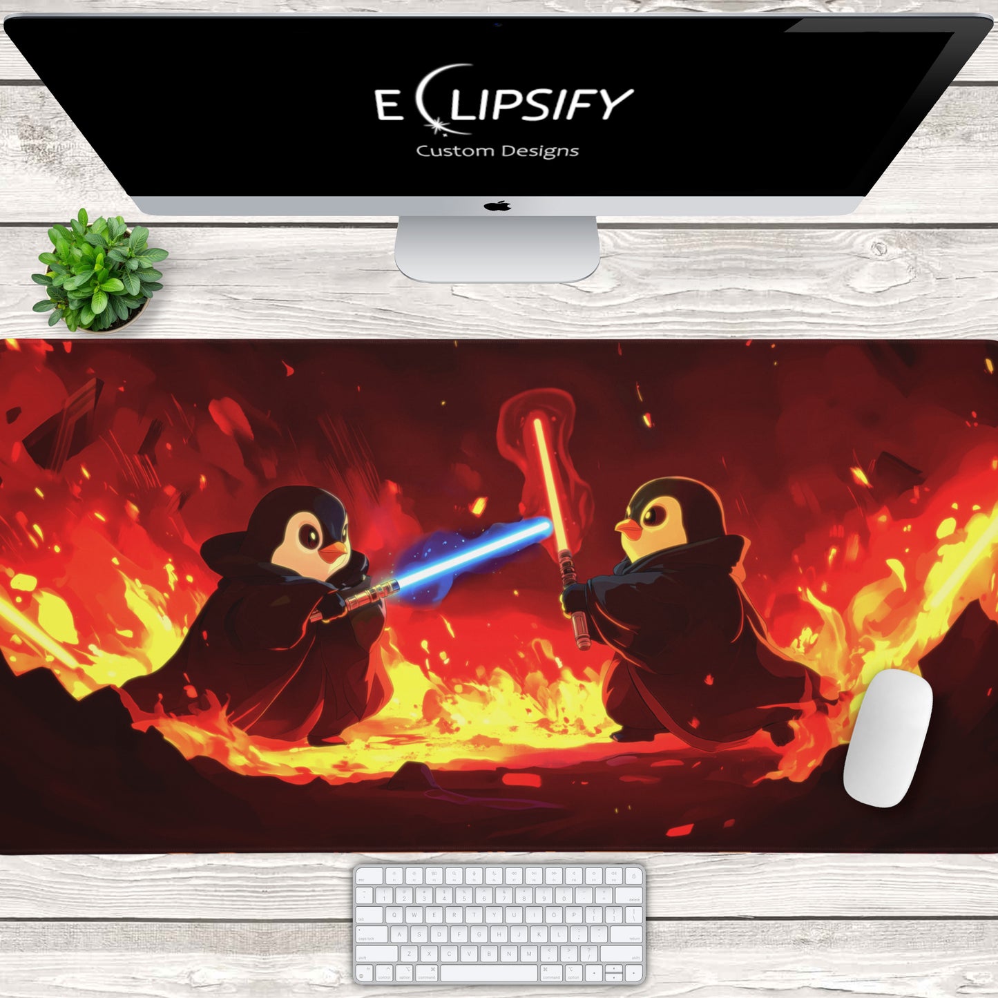 Revenge of the Penguin: Gaming Mouse Pad