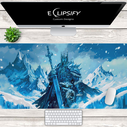 Frozen Reign: Lich King Blue Gaming Mouse Pad