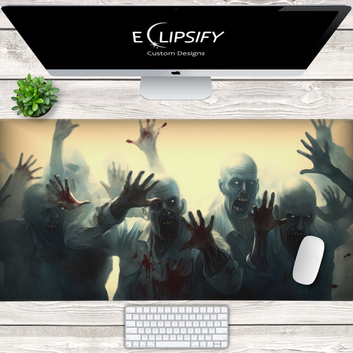 Trapped: Zombie Gaming Mouse Pad