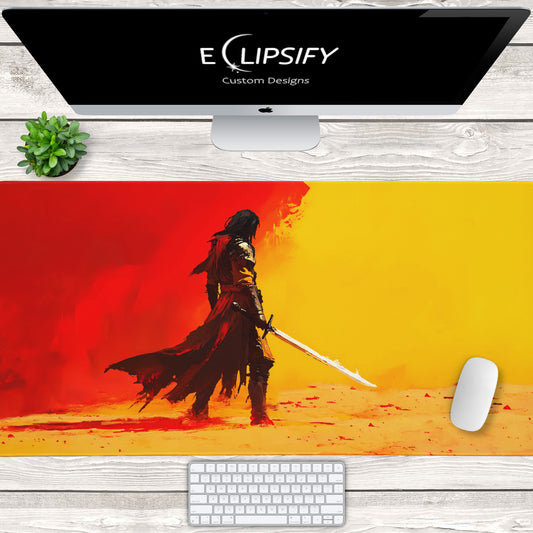 Blood and Gold: Warrior Gaming Mouse Pad