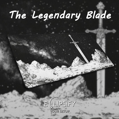 The Legendary Blade: Excalibur Gaming Mouse Pad