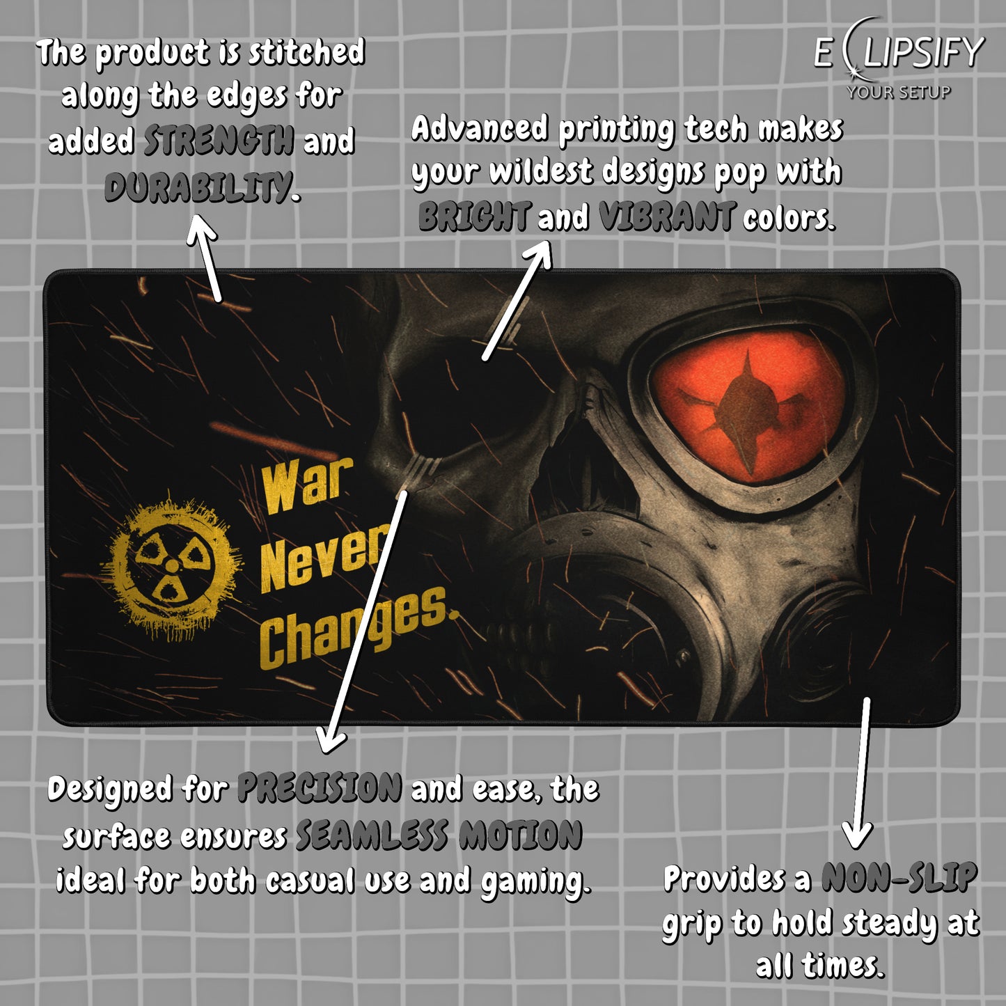 War Never Changes: Nuclear Fall Out Gaming Mouse Pad