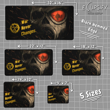 War Never Changes: Nuclear Fall Out Gaming Mouse Pad