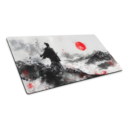 The Samurai Path: Japanese Samurai Ink Gaming Mouse Pad