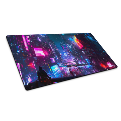 Neon Nights: Cyberpunk City Gaming Mouse Pad