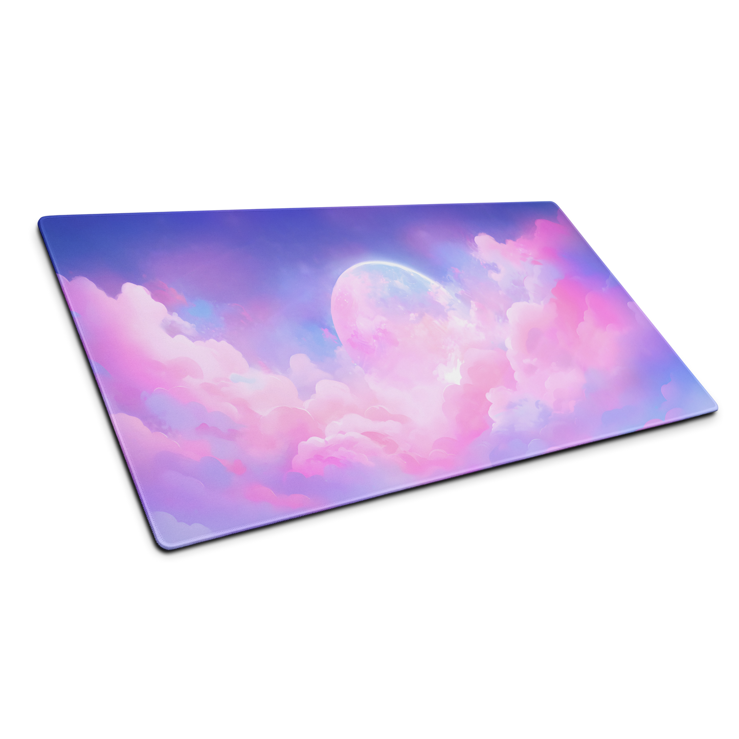 Blush Horizon: Cute Pastel Clouds Pink Gaming Mouse Pad