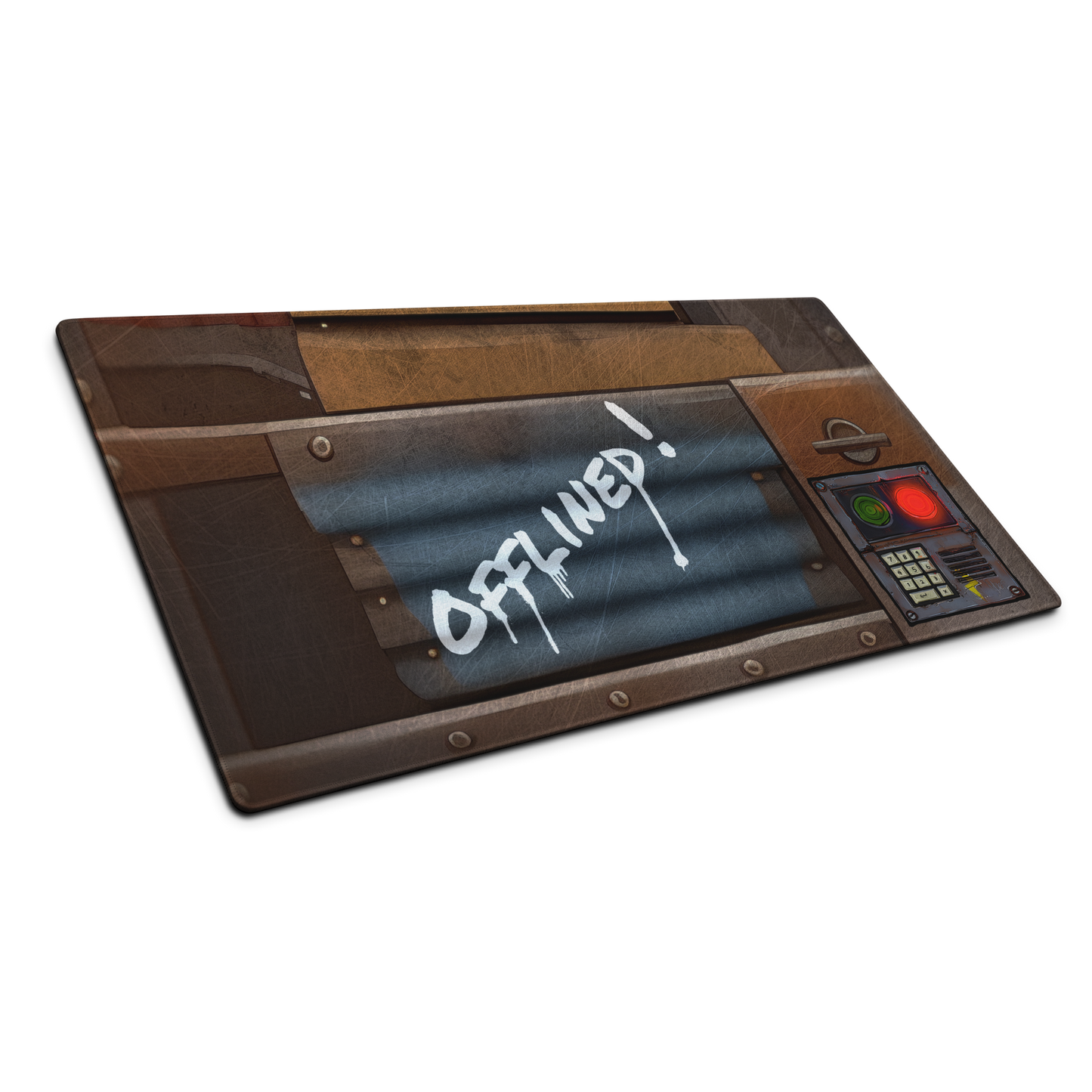 Offlined: Sheet Metal Code Lock Gaming Mouse Pad