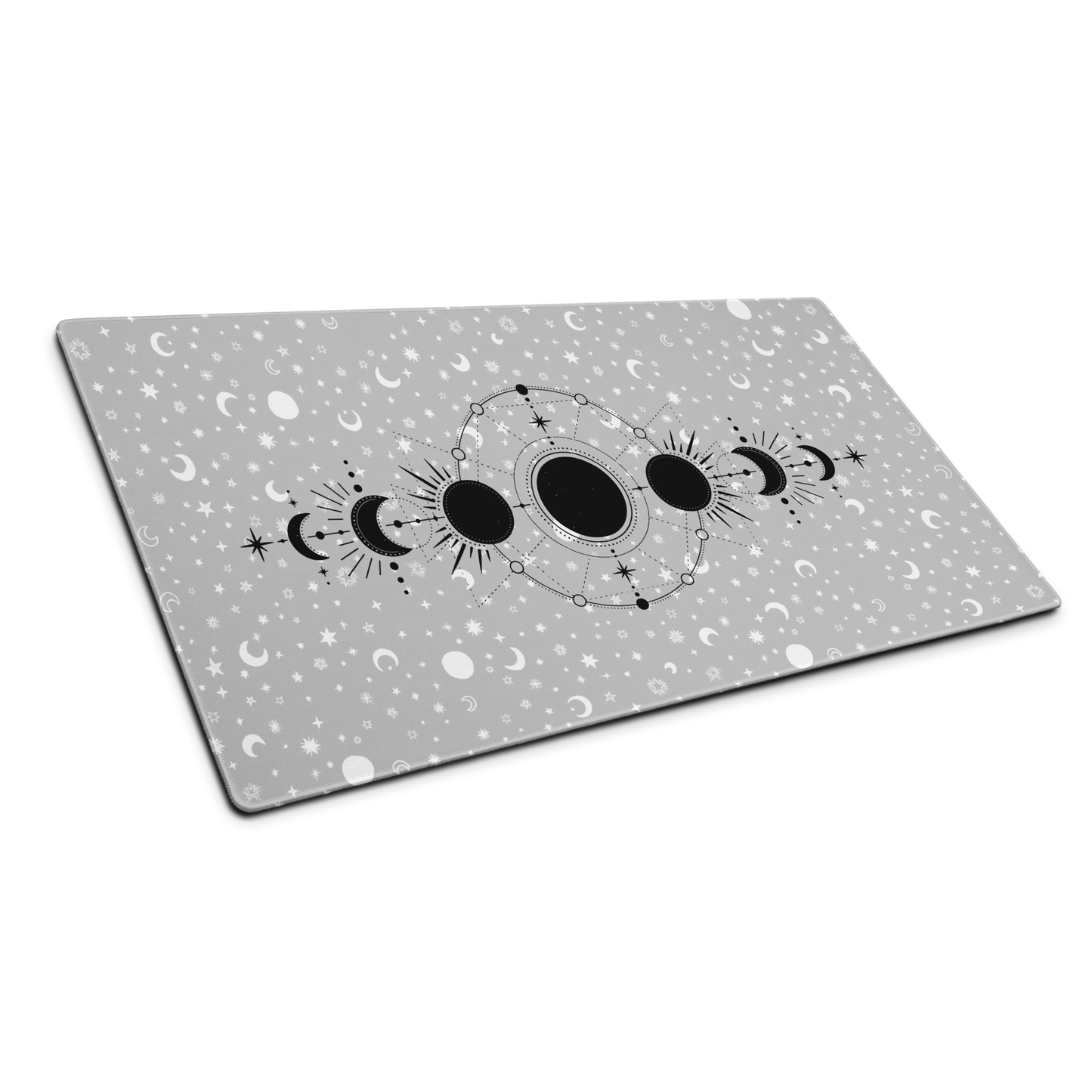 Celestial Stages: Moon White Mouse Pad