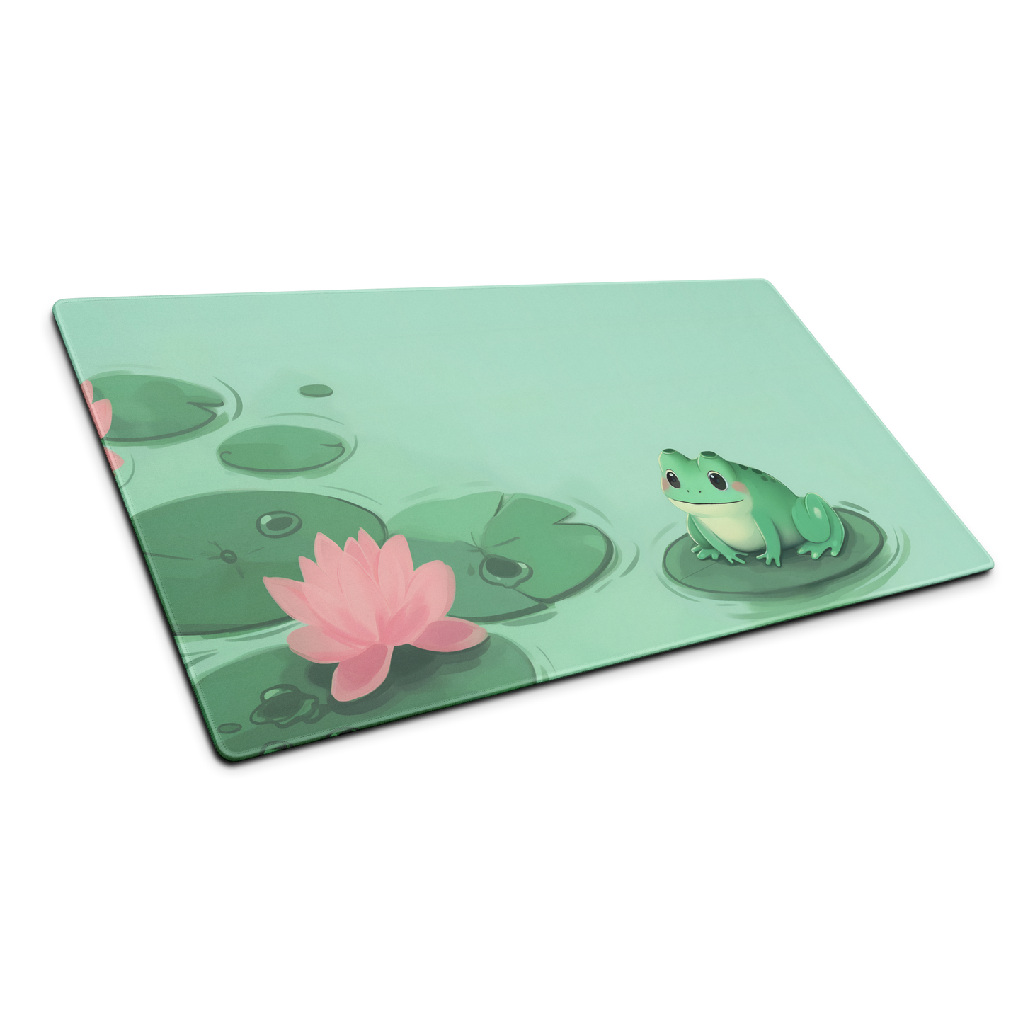 Lily Jumper: Green Frog Minimalist Mouse Pad