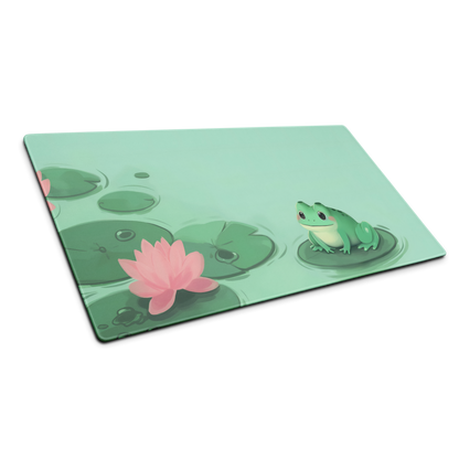 Lily Jumper: Green Frog Minimalist Mouse Pad