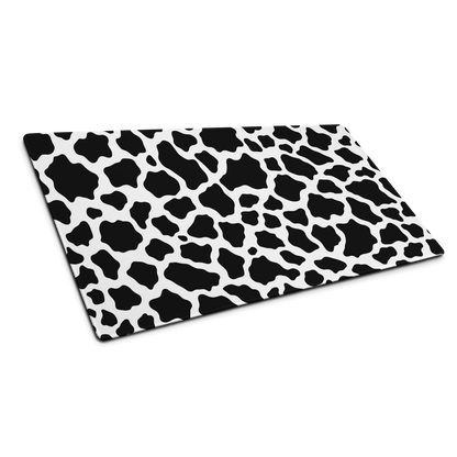 Minimal Moo: Black And White Pattern Minimalist Mouse Pad