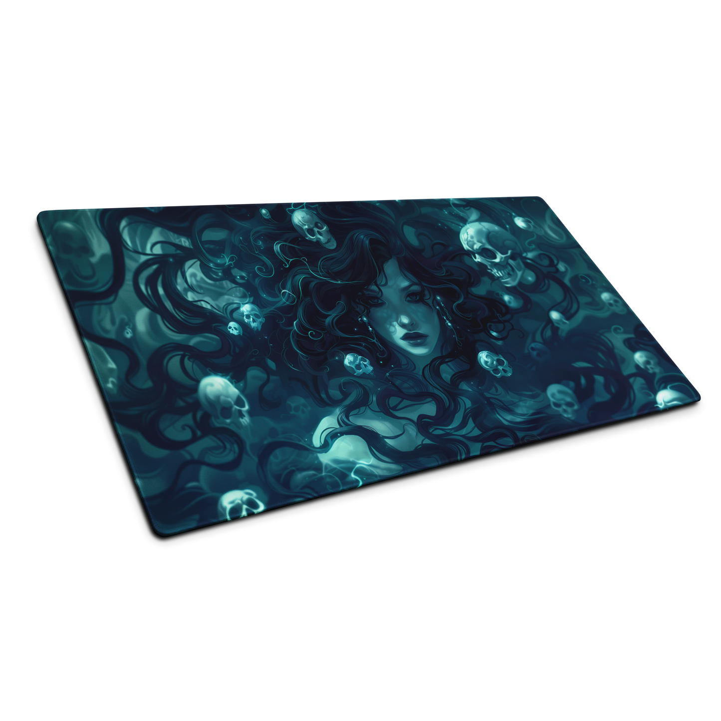 Stone Serpent: Medusa And Skulls Gaming Mouse Pad