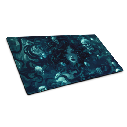 Stone Serpent: Medusa And Skulls Gaming Mouse Pad