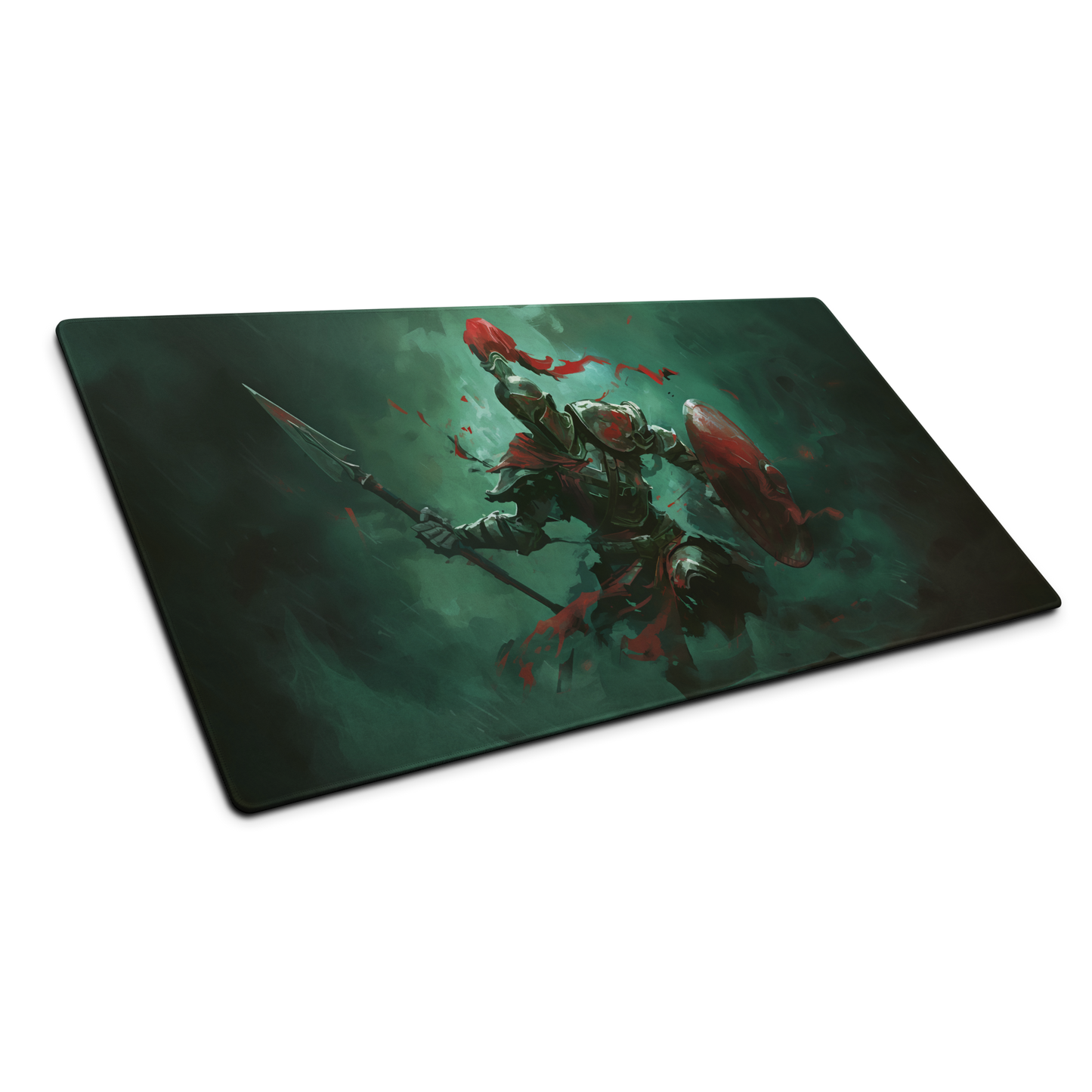 Undead Spartan: Zombie Spartan Gaming Mouse Pad