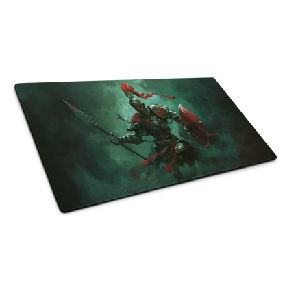 Undead Spartan: Zombie Spartan Gaming Mouse Pad