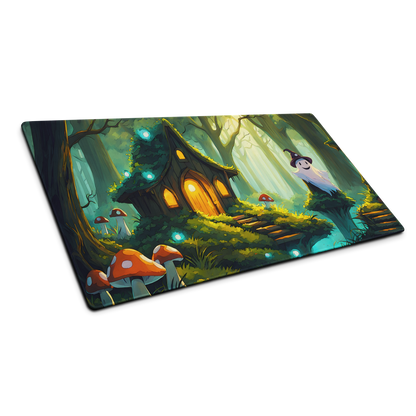 Enchanted Haven: Ghost In Forest Cottagecore Gaming Mouse Pad