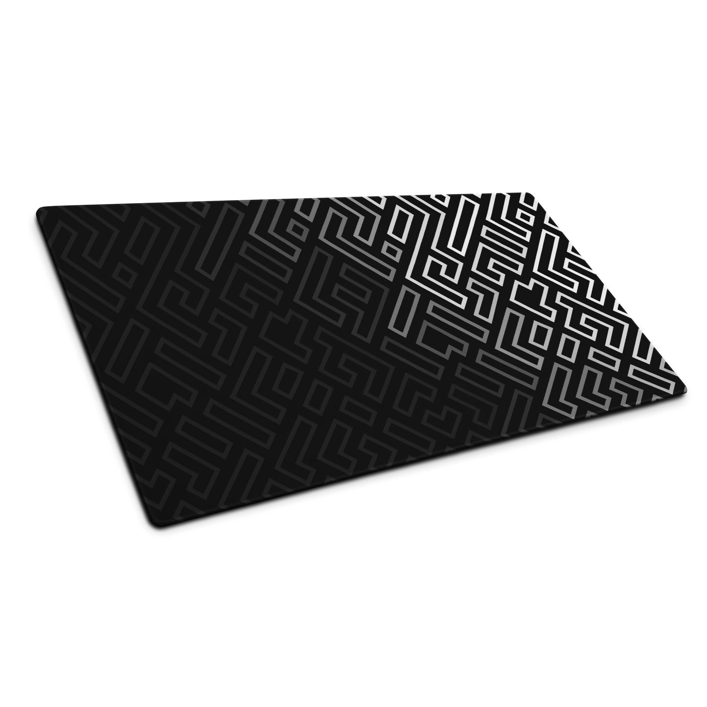 Minimalist Matrix: Black and White Abstract Pattern Mouse Pad