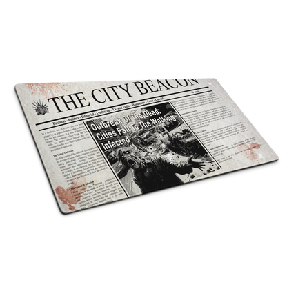 The Outbreak: Zombie Newspaper Mouse Pad