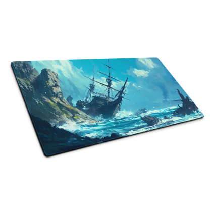 Shipwrecked: Pirate Ship Gaming Mouse Pad