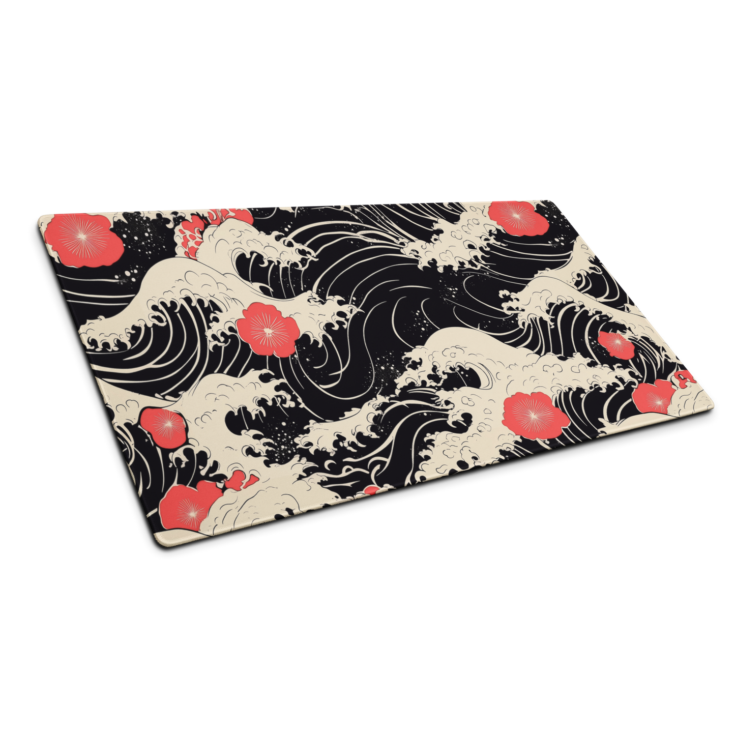 Red Poppy: Great Wave Mouse Pad