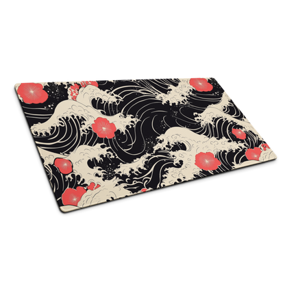 Red Poppy: Great Wave Mouse Pad