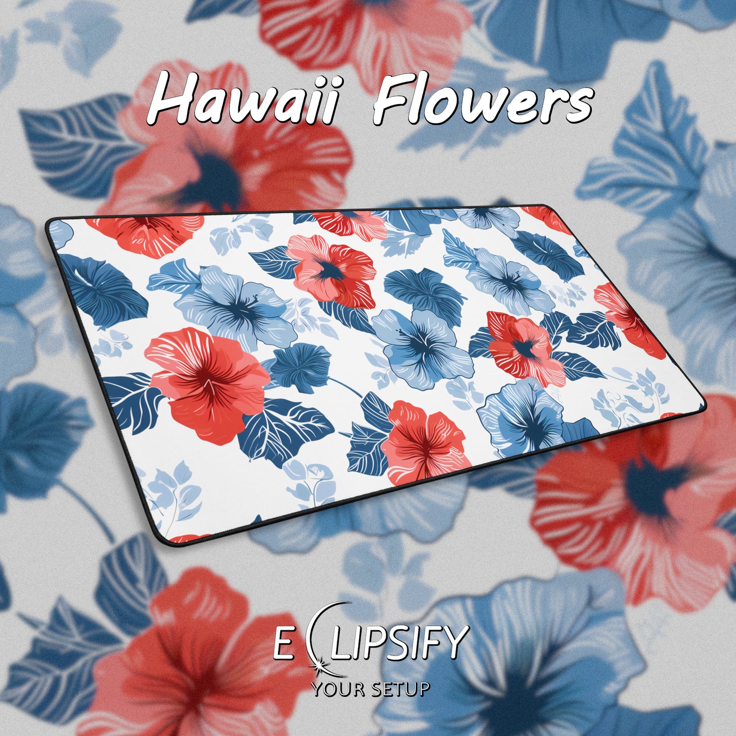 Hawaii Flowers: Floral Mouse Pad