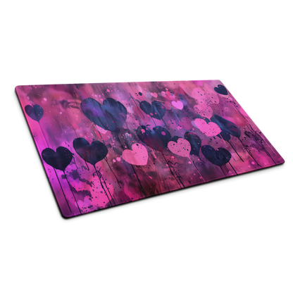 Graffiti Love: Pink Heart Gaming Mouse Pad