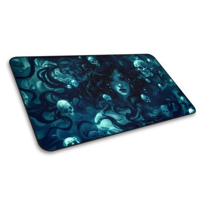 Stone Serpent: Medusa And Skulls Gaming Mouse Pad