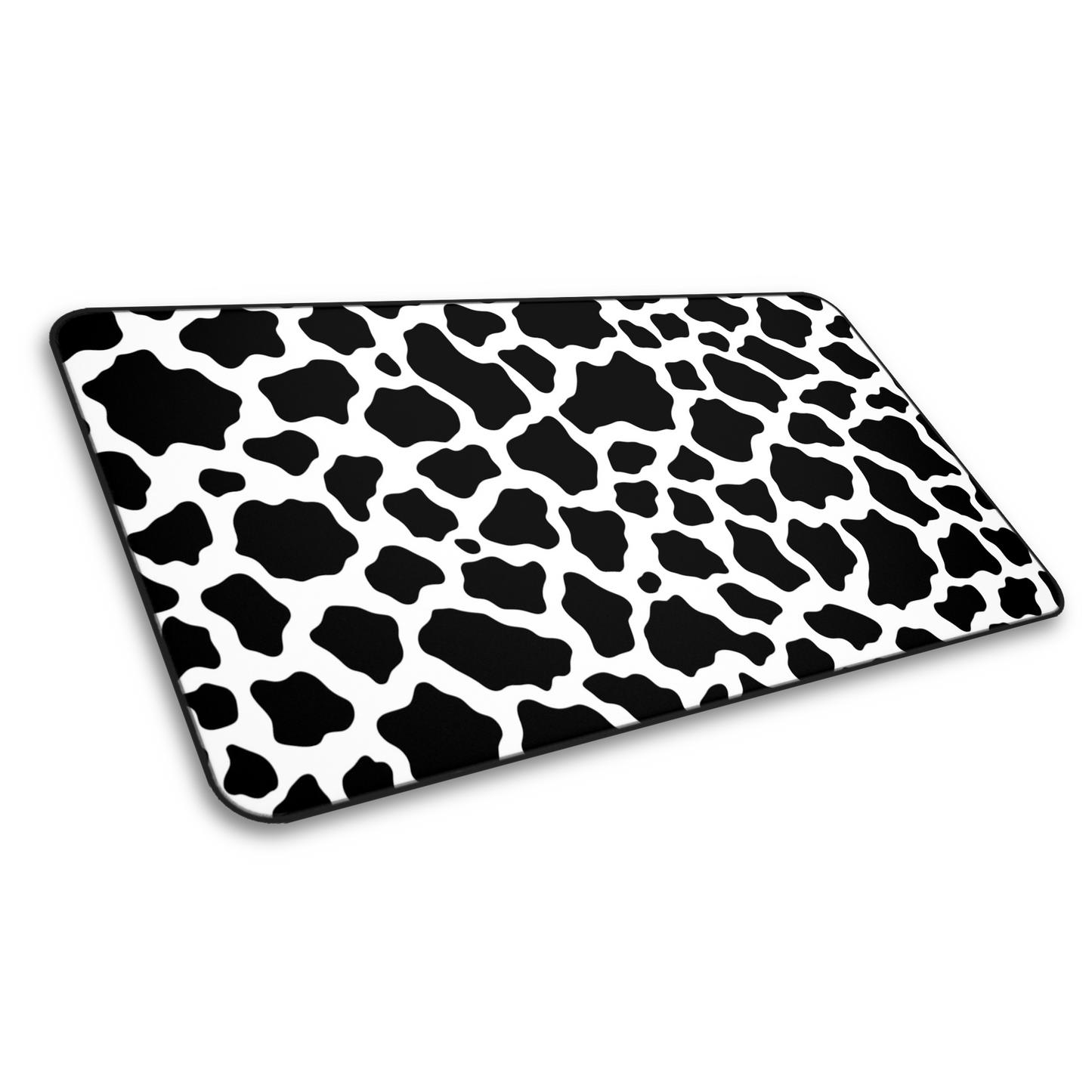 Minimal Moo: Black And White Pattern Minimalist Mouse Pad